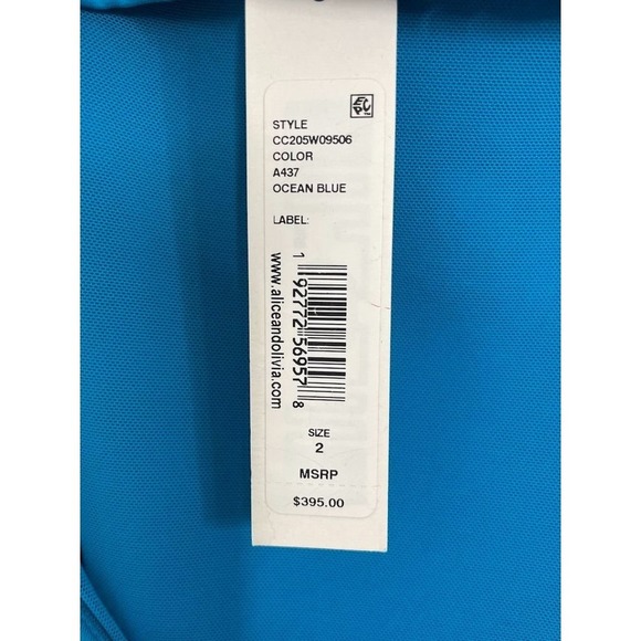 New Alice + Olivia Nelle Spaghetti‎ Strap Maxi Dress  Size 2 - Picture 5 of 6